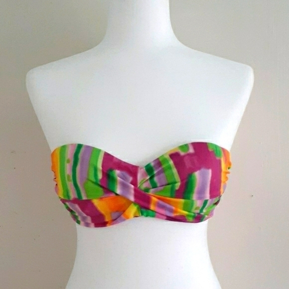 Victoria’s Secret Front Twist Bandeau Multicolored Size 34 C - Picture 1 of 8
